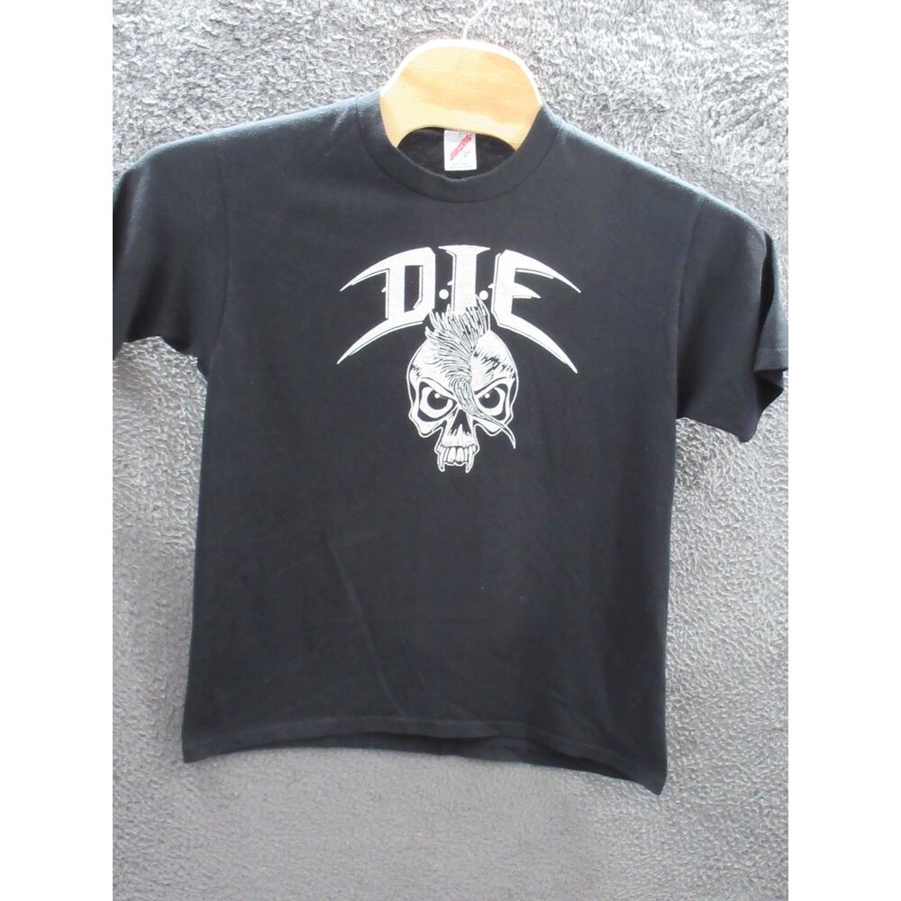 Vintage D.I.E. Death in the 90's Men Large Jerzees USA T-shirt SKULL MOHAWK Punk